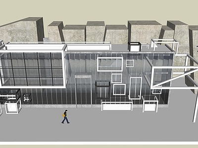 现代轻奢其他商业建筑 工业风建筑 展览建筑 特色建筑
