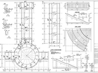 混凝土结构 连廊 门卫结构 施工图