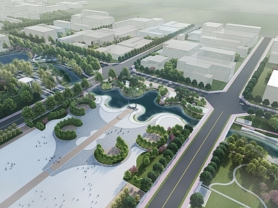 现代简约滨水景观 河道景观 滨水景观 节点景观 活动场地 景观规划