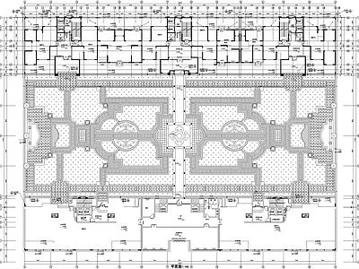 屋顶花园 平面图 花园景观 施工图