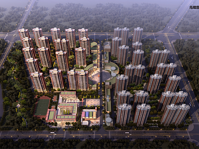 现代小区建筑 合肥高新复兴家园