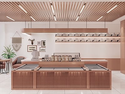 现代中古其他商业空间 专卖店 特产店 蒙古特产 施工图
