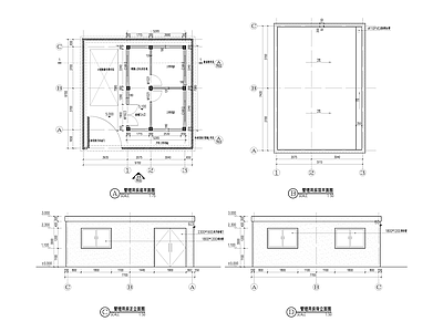 现代其他公共建筑 管理用房 施工图