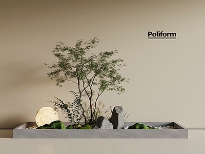 现代住宅景观 现代景观小品 室内景观 景观树