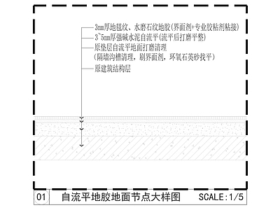 路面节点 地胶节点大样 施工图