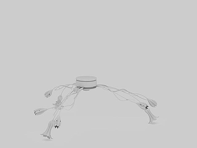 现代灯具组合 花朵状吸顶灯