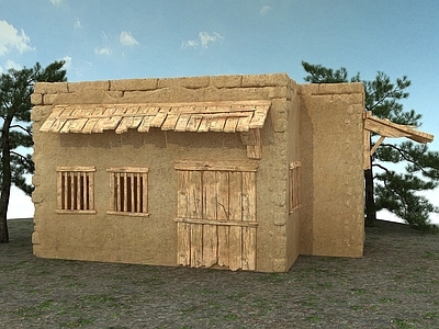 现代中国乡村建筑土撑房