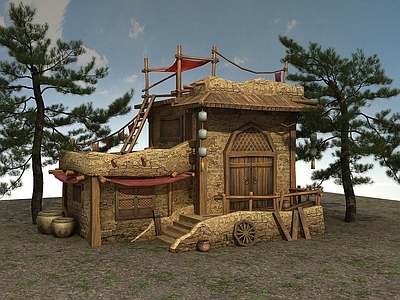 现代中国乡村建筑土撑房