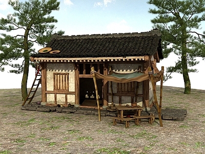 现代中国乡村建筑土撑房