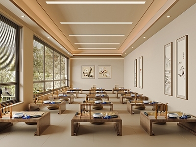 新中式现代教室 国学教室 教室 书法教室 美术教室 国画教室