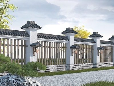 现代古建围墙