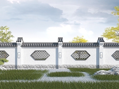 现代古建围墙