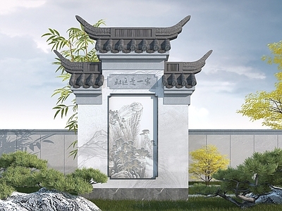 中式照壁