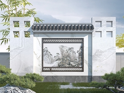 现代石材宣传栏