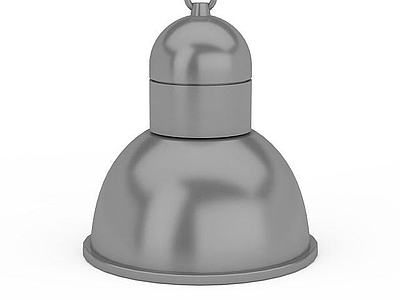 现代封闭式厨房 黑色路灯