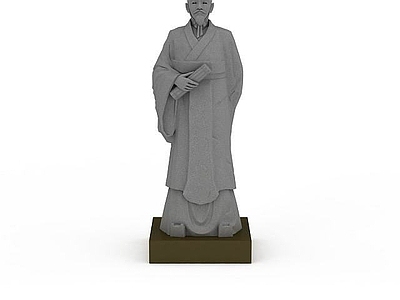 现代其他景观小品 古代人物雕像