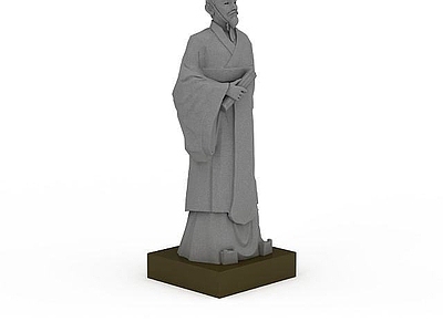 现代其他景观小品 古代人物雕像