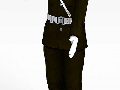 现代虚拟人物 交警造型人物