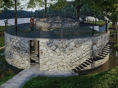 现代小公建 景区公厕 公共厕所