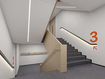 现代楼梯间 现代楼梯间 楼梯间