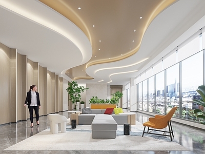 现代休息区 现在办公休息区 员工休憩区