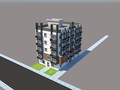 现代多层住宅 多层住宅建筑