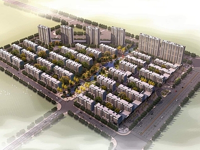 现代高层住宅 启东住宅小区 多层住宅