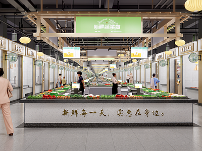 现代菜市场 现代农贸市场