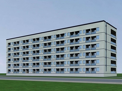 现代宿舍 现代多层宿舍楼