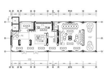现代自助餐厅 主题餐厅平面布置 多功能餐厅 施工图