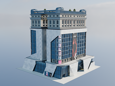 现代其他商业建筑 城市建筑 CBD高层办公楼 CBD写字楼 城市商业大楼 商业建筑高楼大厦