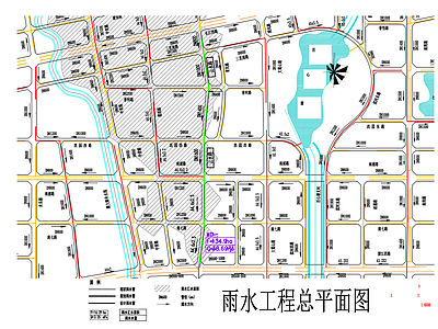 现代道路绿化 街道雨水工程施工 街道 施工图