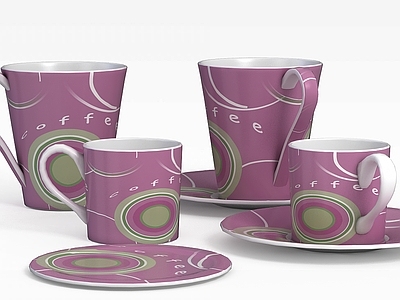 现代麻将桌 水杯组合