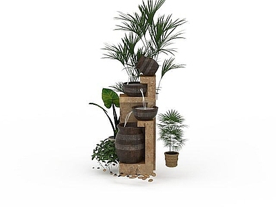 现代其他景观小品 欧式园林景观