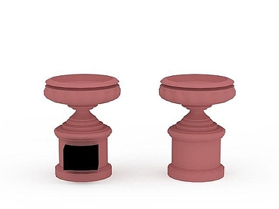 现代其他景观小品 景观花钵