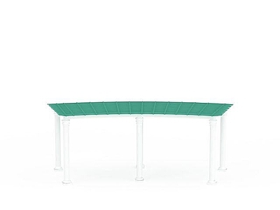 现代其他景观小品 简易铁艺花架