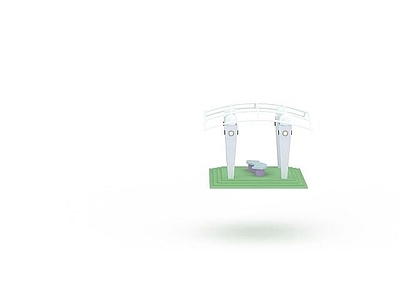 现代其他景观小品 创意花架