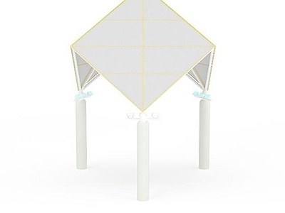 现代其他景观小品 现代凉亭