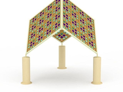 现代其他景观小品 创意凉亭