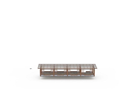 现代其他景观小品 假山凉亭