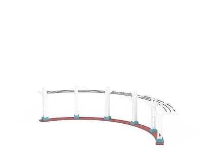 现代其他景观小品 简约廊架