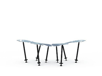 现代其他景观小品 创意廊架