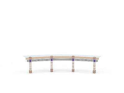 现代其他景观小品 玻璃廊架