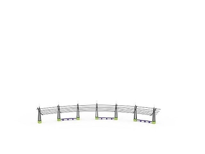 现代其他景观小品 玻璃廊架