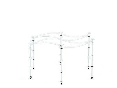 现代其他景观小品 铁艺花架