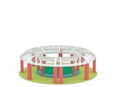 现代其他景观小品 公园凉亭