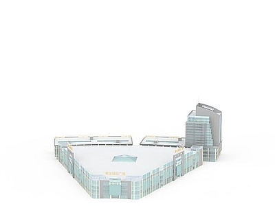 现代其他建筑外观 三角形建筑群