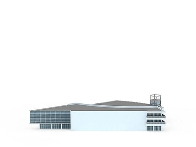现代其他建筑外观 蓝色建筑物