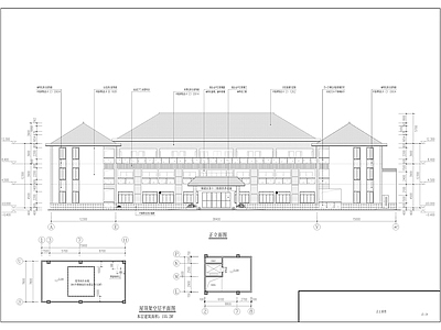 中式医院建筑 疗养院建筑 敬老院 建 施工图