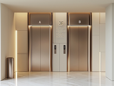 现代电梯间 酒店电梯间 办公电梯间